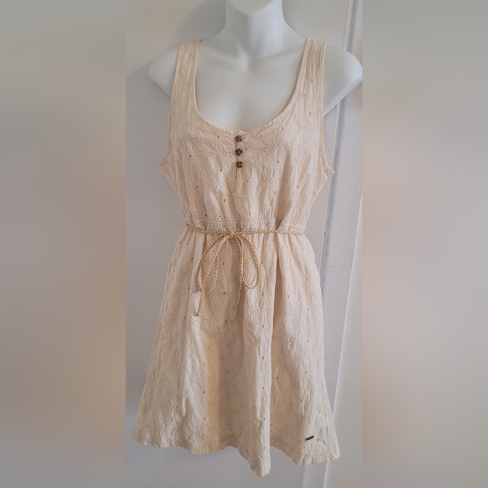 3/$50! Volcom Cream Mini Dress